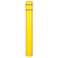 Post Sleeve, 7 In Dia., 72 In H, Yellow, Shape: ROUND