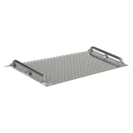Dockplate, Aluminum, 700 lb, 18 x 36 In
