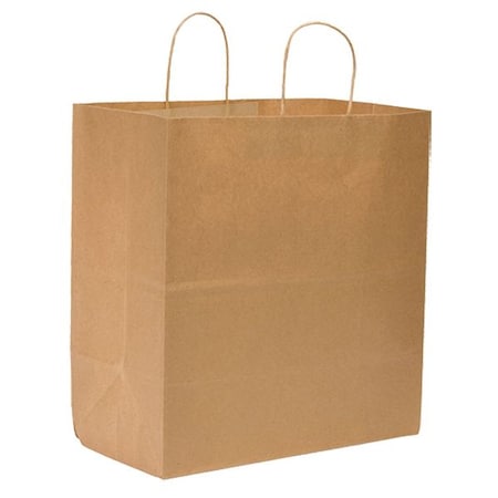 Super Royal Brown Shopping Bag Flat Bottom, Twist Handles, Pk200