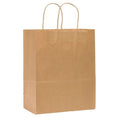 Missy Brown Shopping Bag Flat Bottom, Twist Handle, Pk250