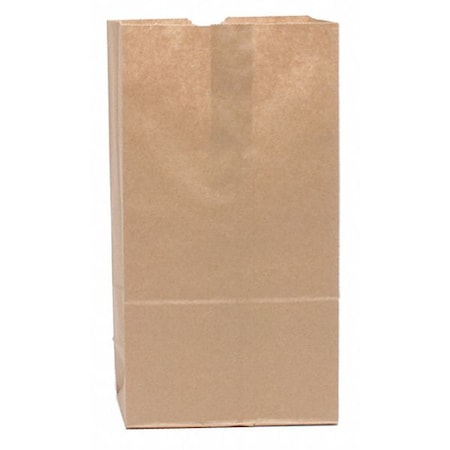 Grocery Bag Flat Bottom 3 lb Brown, Pk500