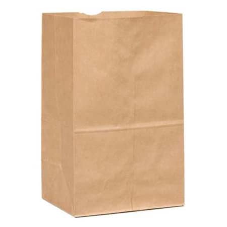 Grocery Bag Flat Bottom 25 lb Shorty Brown, Pk500
