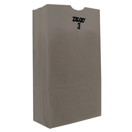 Grocery Bag Flat Bottom 3 lb White, Pk500