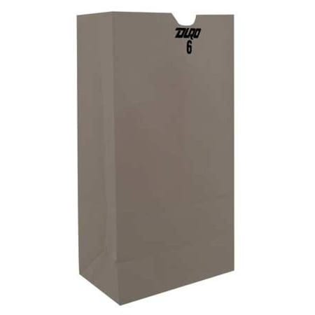 Grocery Bag Flat Bottom 6 lb White, Pk500