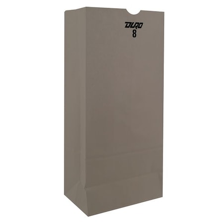 Grocery Bag Flat Bottom 8 lb White, Pk500