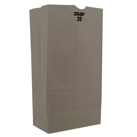 Grocery Bag Flat Bottom 20 lb White, Pk500