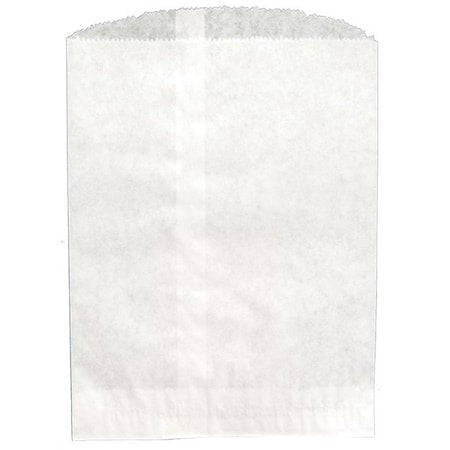 Merchandise Bag Pinched Bottom 8-1/5"x11 White, Pk2000