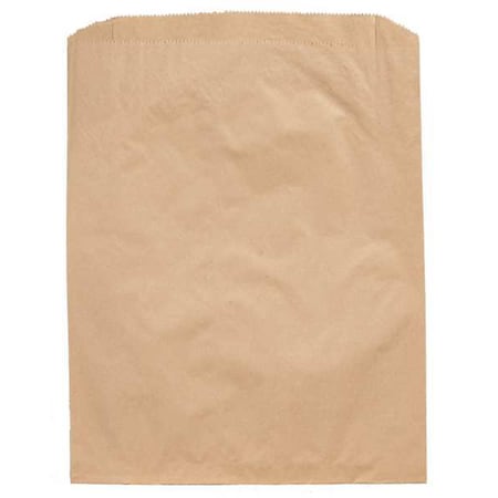 Merchandise Bag Pinched Bottom 8-1/5"x11 Brown, Pk2000