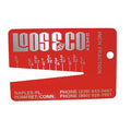 Locoloc Cable Diameter Gauge, 1/16 to 3/8