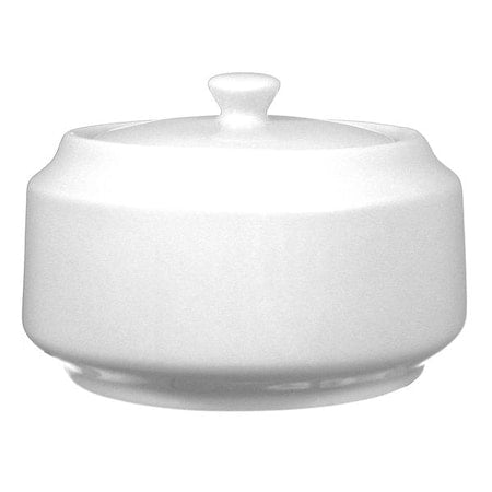 Sugar Container, 14 oz., Ceramic European White PK36