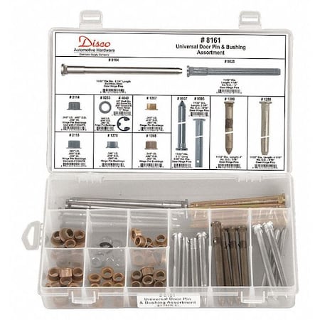 Door Pin & Bushing Assortment, 86 Pc