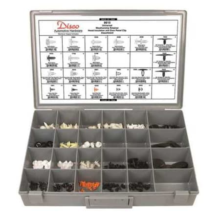 Universal Door Panel & Hood Clip Asst