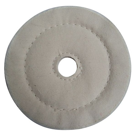 Buffing Wheel, Cushion Sewn, 6 In Dia.