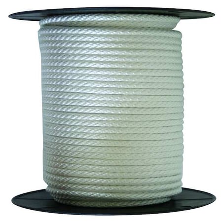 Rope, Nylon, Braided, 3/8 In. dia., 200 ft L