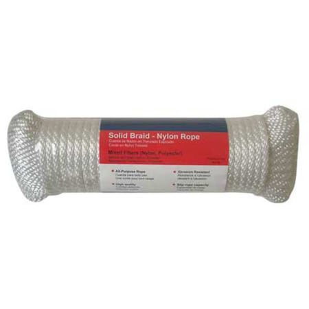 Rope, Nylon, Braided, 5/16 In. dia., 100ft L
