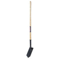 Trenching Shovel, 14 ga Steel Blade, Standard Step, 48 in L Natural Wood Handle