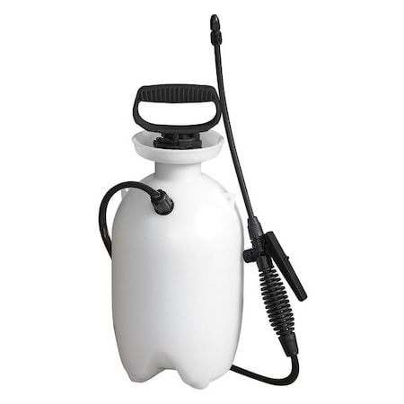 1 gal Lawn Handheld Sprayer, Polyethylene, 34 in L Hose, Cone Nozzle Spray Pattern, Manual