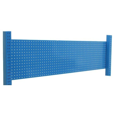 Pegboard Backwall,60 W x 2 D x 14 H,Blue