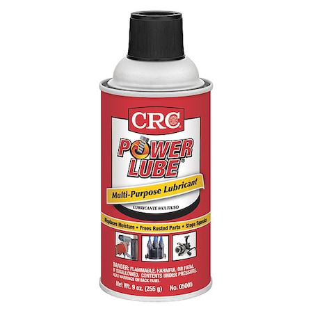 Multipurpose Lubricant, 9 oz, Aerosol Can, Petroleum Distillates, Amber