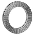 Wedge Lock Washer, For Screw Size M12 Steel, Plain Finish, 6 PK