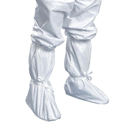 Disposable Boot Covers, SMS, White, Slip Resistant Sole: No , L/XL