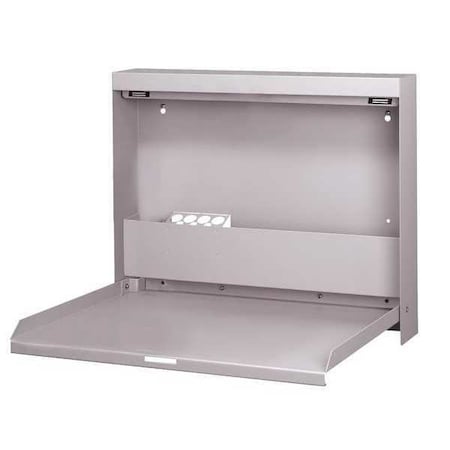 Wall Mounted Desk, 20x16-3/8x3-3/8In, Gray