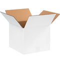 12 in x 12 in x 10 in Shipping Box, White, Corrugate, Single Wall, 32 ECT
