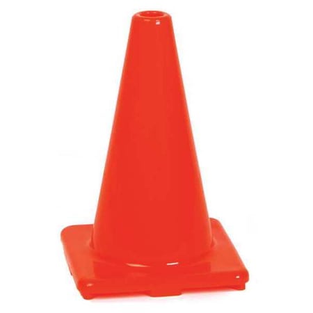 Safety Cone, PVC, 12 in Height, 6 PK