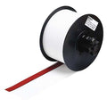 Label Tape Cartridge, White/Red, Labels/Roll: Continuous