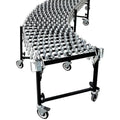 Skate Wheel Conveyor, 24 ft L, 38 9/16 in W, 200 lb/ft Max Load Capacity