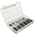 #6-32 to 5/16"-18 Cap Screw Assortment, Button, Black Oxide Finish, Alloy Steel