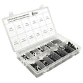 #6-32 to 5/16"-18 Cap Screw Assortment, Flat, Black Oxide Finish, Alloy Steel