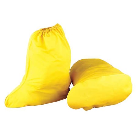 Disposable Boot Covers, PVC, Yellow, Slip Resistant Sole: Yes , M