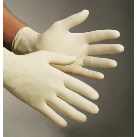 L92, Disposable Gloves, 5.00 to 5.99 mil Palm, Latex, Powder-Free, XS (6), 100 PK, Beige