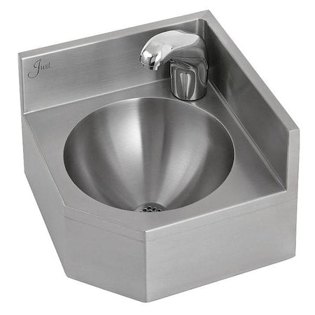 Corner Bathroom Sink,Wall,12-3/4 In. L