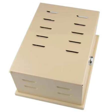 Universal Thermostat Guard, Tan, Steel