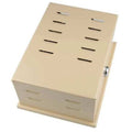 Universal Thermostat Guard, Tan, Metal, Inside Depth: 3 3/8 in