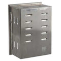 Universal Thermostat Guard, Stainless Steel, Outside Width: 6 1/4 in