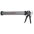 Caulk Gun, 24 oz Container Size, Aluminum, 12:01, Full Barrel Frame, Black/Silver