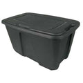 Stack & Nest Storage Tote W/ Lid, 32 gal, 31-7/8 in L x 20 in W x 17-3/4 in H, Gray, Polypropylene