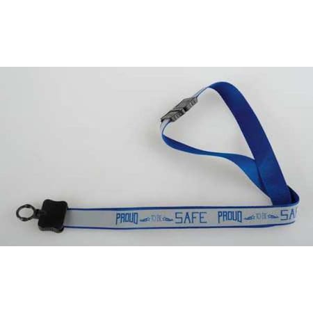 Lanyard, 16 in, Gray, Blue