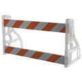 P-Cade Barricade Kit, Polypropylene, Engineer, 40 in Height, 96 in Length, 34 lb, Orange/White