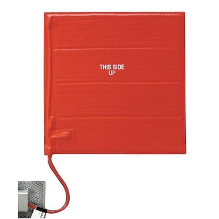 Heating Blanket, Silicone Rubber, 120V, 720W, 12"W x 24"L