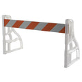 A-Cade Barricade Kit, Polypropylene, Engineer, 40 in Height, 72 in Length, 34 lb, Orange/White