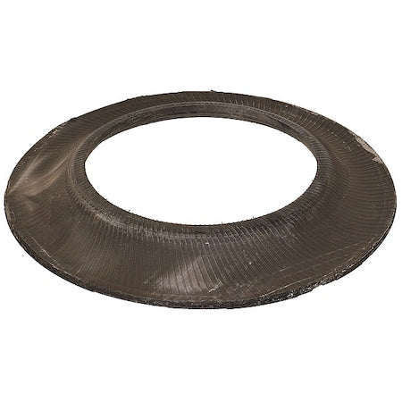 Channelizer Drum Base, Rubber, 3 in Height, 32 in Length, 22.5 lb, Black