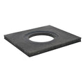 Trim Line Base, Rubber, 1 in Height, 17 in Length, 10 lb, Black
