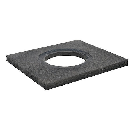 Trim Line Base, Rubber, 1 in Height, 17 in Length, 10 lb, Black