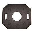Trim Line Base, Rubber, 2 in Height, 30 in Length, 30 lb, Black