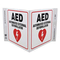 First Aid Sign, Projecting, 7"X12", Plastic, 2562
