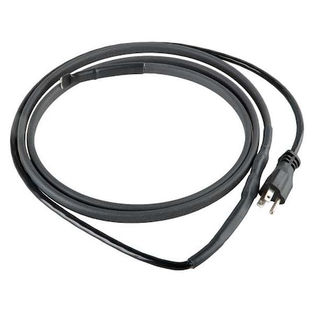 Electric Heating Cable, 120VAC, 18 ft Length, Waterproof, SJTW